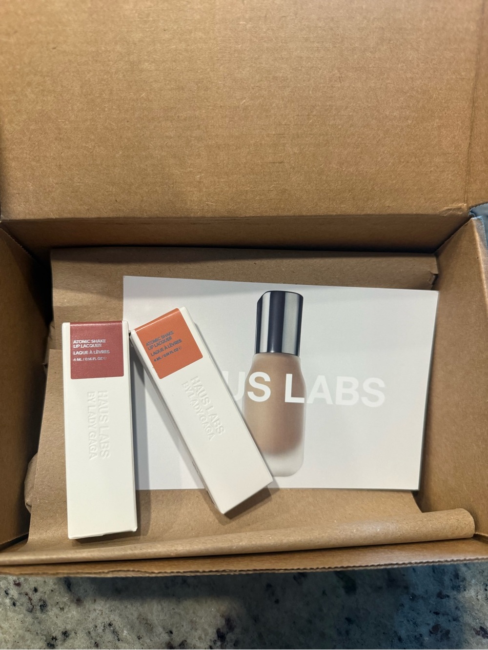 Haus Labs By Lady Gaga Atomic Shake Lip Lacquer in Sheer Blush & Sheer Petal NIB